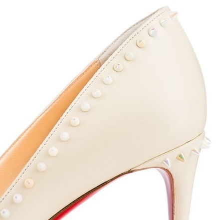2016新作春コーデ  クリスチャン ルブタンスーパーコピー Christian Louboutin ★Anjalina アイボリーxマルチスパイク